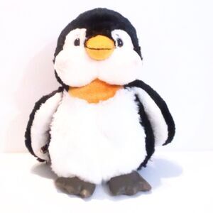 GANZ  Webkinz Cute Black White Penguin Bird Plush Stuffed Animal Toy 9"